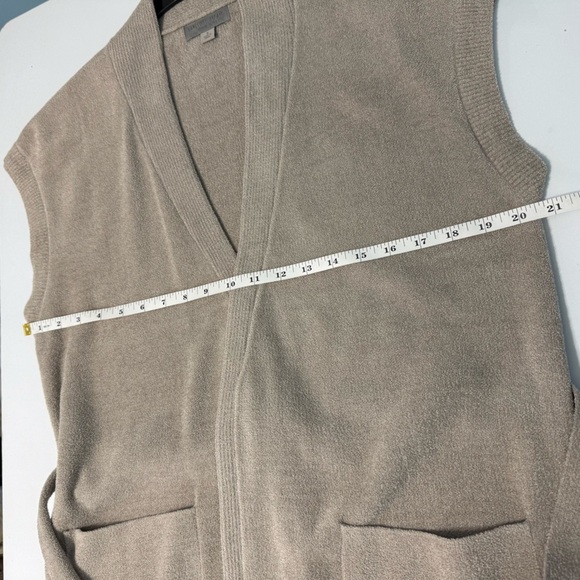 Barefoot Dream Cozy Chic Ultra Lite Waist Tie Vest Women Size S Comfy Pewter - Picture 10 of 12
